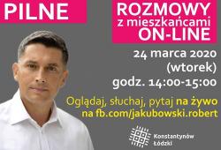 Burmistrz rozmawia z mieszkacami