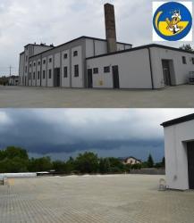 Rozlegy parking przy sklepie PSB MRWKA